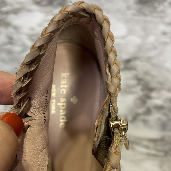 KATE SPADE Beige Suede Ankle Boots size 9.5 M - Picture 3 of 14